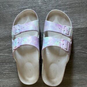 🧡3/15 Freedom Moses Two Band Slides Women's 39/40